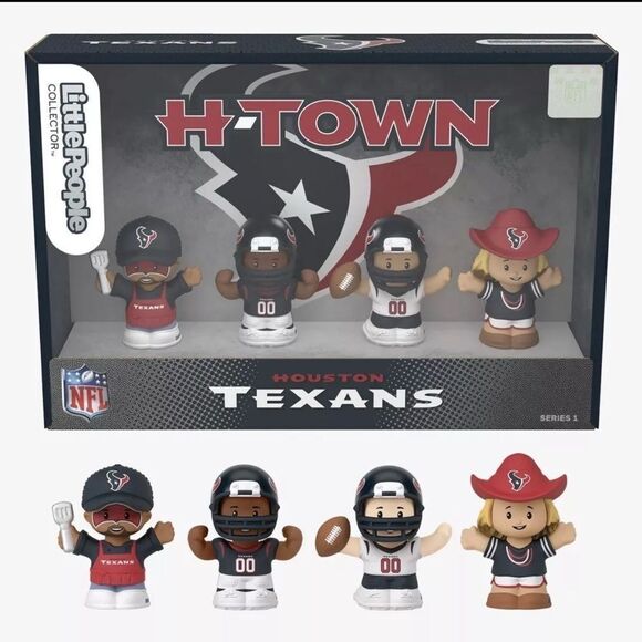 NIB 🏈 FISHER- PRICE LITTLE PEOPLE NFL COLLECTOR SET- HOUSTON TEXANS - Picture 1 of 5